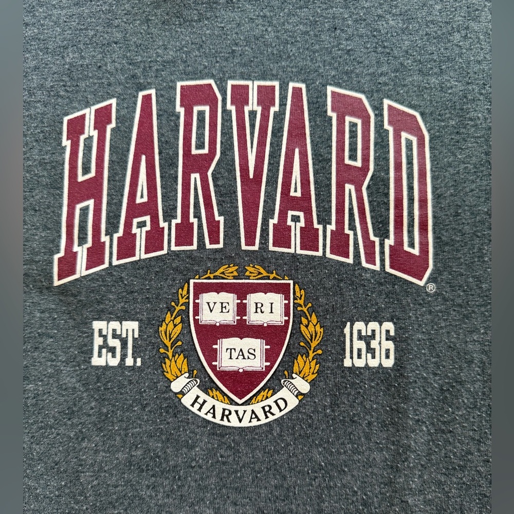 Gildan HARVARD long sleeve pullover shirt Cotton blend Men’s Size M Vintage Y2K - Picture 2 of 10